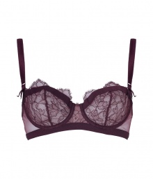 Turn up the heat with this ultra luxe lace bra from La Perla - Balconette style, cleavage-enhancing cups, adjustable straps, lace overlay, lace trim on d?colletage - Perfect under any outfit or for stylish lounging in the boudoir Turn up the heat with this ultra luxe lace bra from La Perla - Balconette style, cleavage-enhancing cups, adjustable straps, lace overlay, lace trim on d?colletage - Perfect under any outfit or for stylish lounging in the boudoir