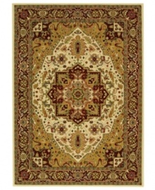 Safavieh's Lyndhurst collection offers the beauty and painstaking detail of traditional Persian and European styles with the ease of polypropylene. With a symphony of florals, vines and latticework detailing, these beautiful rugs bring warmth and life to any room. Polypropylene resists stains, keeping rugs pristine for years to come. Sand, red and ivory tones combine in this rug for an utterly harmonious effect. A diamond pattern at the center and ornate detailing throughout the rug create a picture of elegance. (Clearance) Safavieh's Lyndhurst collection offers the beauty and painstaking detail of traditional Persian and European styles with the ease of polypropylene. With a symphony of florals, vines and latticework detailing, these beautiful rugs bring warmth and life to any room. Polypropylene resists stains, keeping rugs pristine for years to come. Sand, red and ivory tones combine in this rug for an utterly harmonious effect. A diamond pattern at the center and ornate detailing throughout the rug create a picture of elegance. (Clearance)