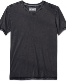 More than just your basic basic, this granite-wash t-shirt from DKNY features a weathered look that won't wear down.