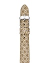 Michele takes the gold with this leather watch strap. Designed to update your favorite watch, it's interchangeable with heads from the brand's much-coveted collection.