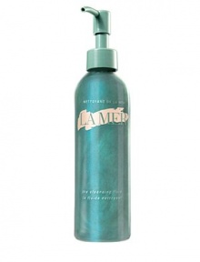 Transformational cleanser detoxifies skin and removes makeup. Oil-to-milky fluid on contact with water Ionizing sea salt help energize Pearl powders and sea algae soften and nourish Skin is left feeling pure, supple and refreshed 6.7 fl. oz. Transformational cleanser detoxifies skin and removes makeup. Oil-to-milky fluid on contact with water Ionizing sea salt help energize Pearl powders and sea algae soften and nourish Skin is left feeling pure, supple and refreshed 6.7 fl. oz.