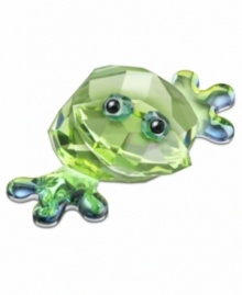 It's easy being green in Swarovski crystal. Straight from the Lovlots City Park, Romeo the frog hops into your heart with his emerald eyes and irresistible grin.