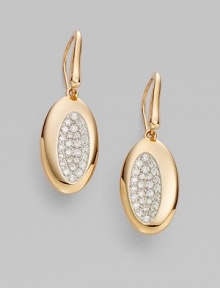 From the Capri Plus Collection. The dazzle of diamonds in shapely oval drops, set in glowing 18k rose gold.Diamonds, .80 tcw 18k rose gold Length, about ¾ Ear wire Made in Italy From the Capri Plus Collection. The dazzle of diamonds in shapely oval drops, set in glowing 18k rose gold.Diamonds, .80 tcw 18k rose gold Length, about ¾ Ear wire Made in Italy