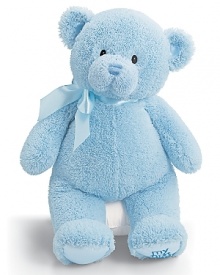 A loveable teddy for your new addition, this supersoft guy has a jaunty bow tie at his neck and embroidered My 1st Teddy on the foot. A loveable teddy for your new addition, this supersoft guy has a jaunty bow tie at his neck and embroidered My 1st Teddy on the foot.