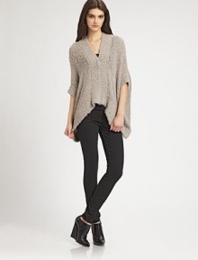 An open-front cocoon silhouette mimics the ease of a cardigan in the chic shape of a cardigan.Foldover necklineOpen frontThree-quarter sleevesAsymmetrical hemDry cleanImportedModel shown is 5'9½ (176cm) wearing US size Small. An open-front cocoon silhouette mimics the ease of a cardigan in the chic shape of a cardigan.Foldover necklineOpen frontThree-quarter sleevesAsymmetrical hemDry cleanImportedModel shown is 5'9½ (176cm) wearing US size Small.