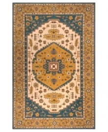 A triumph of traditional design, this area rug by Momeni is inspired by the rarest Persian pieces -- the epitome of beauty for thousands of years. Made of sumptuously soft New Zealand wool, each piece is specially woven to enhance its antiqued appearance. A triumph of traditional design, this area rug by Momeni is inspired by the rarest Persian pieces -- the epitome of beauty for thousands of years. Made of sumptuously soft New Zealand wool, each piece is specially woven to enhance its antiqued appearance.