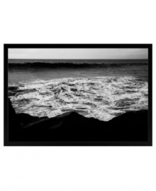 Waves pummeling the rugged coastline make Ashley Beck's Sea Foam canvas print a compelling landscape in any setting. A black frame completes the striking piece with timeless, versatile style.