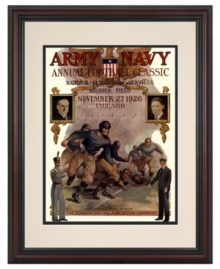 An epic battle that ended in a draw, the 1926 Army-Navy game is one for the American football history books. Beautifully framed, the dramatic cover from that day's program honors a tradition of fine military athletes.