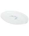It's only natural. The whimsical Sky Song platter from Martha Stewart Collection stars pretty blue birds on bare branches. Sleek bone china dinnerware is both dishwasher and microwave safe for carefree, everyday use.