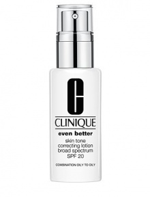 Refreshing, oil-free hydrating lotion for oilier skin types creates a more even skin tone while protecting skin from future darkening with high-level UVA/UVB defense. Specialized ingredients break apart surface darkening and exfoliate it away. Instantly brightens, clarifies. 1.7 oz.