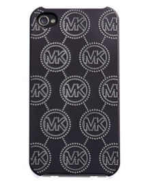 Give your favorite tech toy some signature style with this MK monogram iPhone case from MICHAEL Michael Kors. Durable and designed to easily slip into a pocket or purse, it's the ultimate fashionista find. Fits iPhone 4 and 4S. Give your favorite tech toy some signature style with this MK monogram iPhone case from MICHAEL Michael Kors. Durable and designed to easily slip into a pocket or purse, it's the ultimate fashionista find. Fits iPhone 4 and 4S.