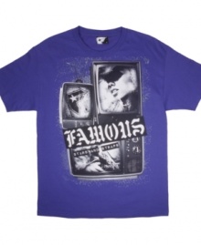 Show off your on-screen style with this cool Famous Stars and Straps graphic tee.