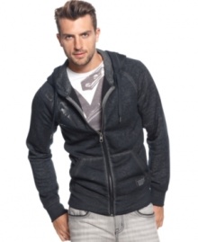 Toss this Marc Ecko Cut & Sew hoodie on over your favorite tee and jeans, and you'll be ready to hit the streets in style. Toss this Marc Ecko Cut & Sew hoodie on over your favorite tee and jeans, and you'll be ready to hit the streets in style.