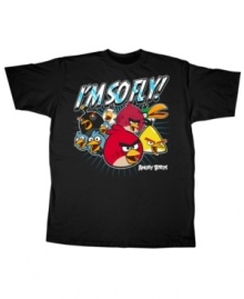 Fly high in your casual wardrobe with this Angry Birds graphic tee from Fifth Sun. Fly high in your casual wardrobe with this Angry Birds graphic tee from Fifth Sun.
