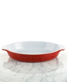 Green bean casserole, chicken divan, beef and pasta recipes, all made easy in French earthenware. Superior heat conductivity and retention allows food to cook evenly and stay hot just in time for second helpings. Makes a great impression from oven to table. Green bean casserole, chicken divan, beef and pasta recipes, all made easy in French earthenware. Superior heat conductivity and retention allows food to cook evenly and stay hot just in time for second helpings. Makes a great impression from oven to table.