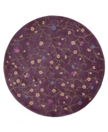 Nourison Julian area rugs bring elegant design and impeccable craftsmanship to any room of your home. Created by skilled artisans, a delicate hand-carved pattern of flowering vines in gold and blue is laid against a deep lavender background to create a tranquil garden motif. Hand-carved accents highlight the contours of the design and enhance the subtlety and refinement of each rug, bringing the essence of luxury to any room in your home. Nourison Julian area rugs bring elegant design and impeccable craftsmanship to any room of your home. Created by skilled artisans, a delicate hand-carved pattern of flowering vines in gold and blue is laid against a deep lavender background to create a tranquil garden motif. Hand-carved accents highlight the contours of the design and enhance the subtlety and refinement of each rug, bringing the essence of luxury to any room in your home.