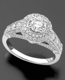 Make it a proposal to remember. 14k white gold engagement ring with round-cut diamonds (1-1/4 ct. t.w.). Make it a proposal to remember. 14k white gold engagement ring with round-cut diamonds (1-1/4 ct. t.w.).