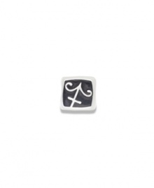 In sterling silver with black enamel, this astrological bead is sure to please those upbeat Sags. Donatella is a playful collection of charm bracelets and necklaces that can be personalized to suit your style! Available exclusively at Macy's. In sterling silver with black enamel, this astrological bead is sure to please those upbeat Sags. Donatella is a playful collection of charm bracelets and necklaces that can be personalized to suit your style! Available exclusively at Macy's.