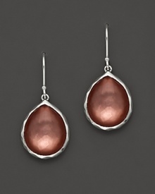 Faceted doublets of clear quartz, almond and mother-of-pearl in sterling silver. By Ippolita. Faceted doublets of clear quartz, almond and mother-of-pearl in sterling silver. By Ippolita.