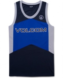 You'll be armed with style in this sleek Volcom tank.