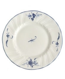 First introduced in 1768, the Vieux Luxembourg pattern is truly timeless. Dainty sprays of dark blue flowers adorn this creamy white collection for a charming tabletop that will captivate guests for years to come. First introduced in 1768, the Vieux Luxembourg pattern is truly timeless. Dainty sprays of dark blue flowers adorn this creamy white collection for a charming tabletop that will captivate guests for years to come.