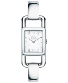 Showcase your style from a different angle with this sophisticated esQ Movado timepiece. Showcase your style from a different angle with this sophisticated esQ Movado timepiece.