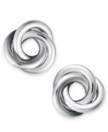 Eternally chic. Giani Bernini's polished knot earrings make the perfect accent to any look. Crafted in sterling silver. Approximate diameter: 1/2 inch. Eternally chic. Giani Bernini's polished knot earrings make the perfect accent to any look. Crafted in sterling silver. Approximate diameter: 1/2 inch.