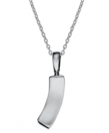 Keep everything in line. Giani Bernini's sleek linear pendant is crafted in sterling silver and comes on a matching chain. Approximate length: 18 inches. Approximate drop: 1/2 inch. Keep everything in line. Giani Bernini's sleek linear pendant is crafted in sterling silver and comes on a matching chain. Approximate length: 18 inches. Approximate drop: 1/2 inch.