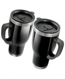 When stopping for morning coffee isn't an option, take it to go with these stainless steel Auto Mugs from Shift3, complete with an adapter plug and a no-spill lid to keep your liquids hot. When stopping for morning coffee isn't an option, take it to go with these stainless steel Auto Mugs from Shift3, complete with an adapter plug and a no-spill lid to keep your liquids hot.