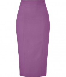 Finish your look on an impossibly feminine note with LWren Scotts chic mauve pencil skirt - Hidden metal back zip, paneled construction, kick pleat - Exquisitely flattering figure-hugging fit - Pair with silk tops and platform pumps for a seamless transition from work to cocktails Finish your look on an impossibly feminine note with LWren Scotts chic mauve pencil skirt - Hidden metal back zip, paneled construction, kick pleat - Exquisitely flattering figure-hugging fit - Pair with silk tops and platform pumps for a seamless transition from work to cocktails