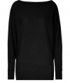 Ultra comfortable and equally luxurious, Ralph Laurens cashmere pullover is a contemporary-chic take on everyday favorite knitwear - Boat-neckline, long dolman sleeves, fitted cuffs and hemline, fine ribbed trim - Relaxed fit - Wear with figure-hugging trousers and boots, or mini-skirts and heels