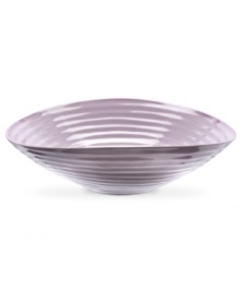 Celebrated chef and writer Sophie Conran introduces dinnerware designed for every step of the meal, from oven to table. A ribbed texture gives this mulberry Portmeirion salad bowl the charm of traditional hand-thrown pottery. Celebrated chef and writer Sophie Conran introduces dinnerware designed for every step of the meal, from oven to table. A ribbed texture gives this mulberry Portmeirion salad bowl the charm of traditional hand-thrown pottery.