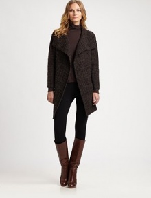 Featuring a brilliant plaid pattern, a cozy wool-alpaca jacket with an impeccable silhouette.Stand collarConcealed button frontSlash pocketsAbout 31 from shoulder to hemWool/alpacaDry cleanImported Model shown is 5'10½ (179cm) wearing US size Small. 