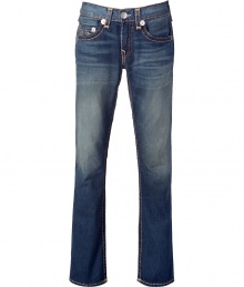 Stylish blue washed Bobby super T straight leg jeans - Perfect for taller men, this jean has a flattering long cut - Long and lean silhouette and decorative back pockets - Pair with a button down and a blazer for everyday cool - Style with a cashmere pullover and trainers Stylish blue washed Bobby super T straight leg jeans - Perfect for taller men, this jean has a flattering long cut - Long and lean silhouette and decorative back pockets - Pair with a button down and a blazer for everyday cool - Style with a cashmere pullover and trainers