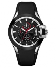 A sport watch good enough for the pros with a sleek, minimalist design, by GUESS.