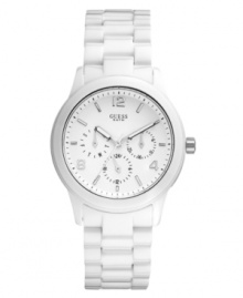 Say more with less: a crisp and clean watch by GUESS.