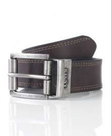 Play both sides. This Levi's belt will be your most versatile accessory. Play both sides. This Levi's belt will be your most versatile accessory.
