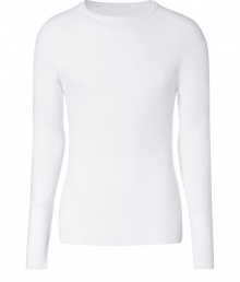 Classic cool is effortlessly achieved with this must-have bright white cashmere sweater from - Parisian cult label Balmain - Crew neck, long sleeves, slim fit - Pair with jeans, slim trousers, or corduroys Classic cool is effortlessly achieved with this must-have bright white cashmere sweater from - Parisian cult label Balmain - Crew neck, long sleeves, slim fit - Pair with jeans, slim trousers, or corduroys