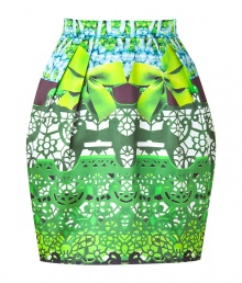 Inject bold style to your day-to-night look with this luxe printed silk tulip skirt from London It designer Mary Katrantzou - Fitted waistband, pleating detail, off-seam pockets, tulip silhouette, all-over graphic print, concealed back zip closure - Wear with a billowy blouse, a bold shoulder blazer, and platform heels Inject bold style to your day-to-night look with this luxe printed silk tulip skirt from London It designer Mary Katrantzou - Fitted waistband, pleating detail, off-seam pockets, tulip silhouette, all-over graphic print, concealed back zip closure - Wear with a billowy blouse, a bold shoulder blazer, and platform heels