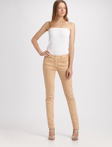 Rib-knit stretch cotton, in a simple tube style for the perfect layering piece.Strapless96% cotton/4% spandexDry cleanMade in Italy of imported fabric