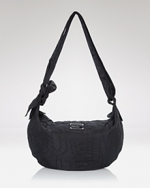 Stitched in the label's logo, MARC BY MARC JACOBS' nylon shoulder bag will instantly up your style status. Use it to keep urban essentials in good company. Stitched in the label's logo, MARC BY MARC JACOBS' nylon shoulder bag will instantly up your style status. Use it to keep urban essentials in good company.