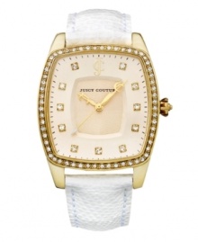 A crisply styled timepiece from Juicy Couture's Beau collection. A crisply styled timepiece from Juicy Couture's Beau collection.