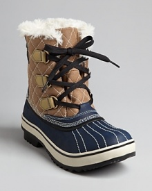 Sorel offers retro, '50s style in these stylish and functional waterproof booties. Faux fur linings make them plushly warm while rubber bottoms keep the damp out.