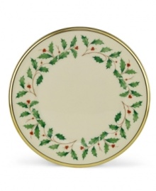 What finer things can there be than this? Part of an exquisite china collection from Lenox, this holiday dinnerware is detailed with a 24K gold trim. What finer things can there be than this? Part of an exquisite china collection from Lenox, this holiday dinnerware is detailed with a 24K gold trim.