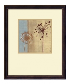 Make a wish. Blown away, the fluffy dandelions of In the Breeze I stand tall against linen and slate for a look of tranquil beauty. With a cream mat and handsome espresso-bronze frame, it's a soothing piece for the home office or bedroom. Make a wish. Blown away, the fluffy dandelions of In the Breeze I stand tall against linen and slate for a look of tranquil beauty. With a cream mat and handsome espresso-bronze frame, it's a soothing piece for the home office or bedroom.