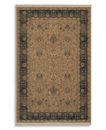 Inspired by Persian pieces from the early 20th century, this all-wool Karastan rug is a perfect combination of depth, detail and color. An intricate pattern of stylized florals plays against a neutral ground, finished with an elegant ombre effect for that world-worn antique look. Inspired by Persian pieces from the early 20th century, this all-wool Karastan rug is a perfect combination of depth, detail and color. An intricate pattern of stylized florals plays against a neutral ground, finished with an elegant ombre effect for that world-worn antique look.