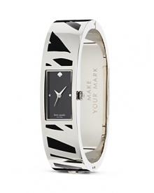 Bring a little wild to your wrist wear with this zebra printed watch from kate spade new york. Designed to look like a bracelet but keep you on time, it's our favorite way to show our stripes. Bring a little wild to your wrist wear with this zebra printed watch from kate spade new york. Designed to look like a bracelet but keep you on time, it's our favorite way to show our stripes.
