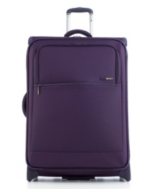 Make light of any travel situation with this lighter-than-ever suitcase from Delsey. Featuring a fully integrated frame made from lightweight memory graphite -- the same material used in golf clubs and tennis rackets -- this expandable bag makes it easy to bring your belongings anywhere. Limited lifetime warranty. Qualifies for Rebate Make light of any travel situation with this lighter-than-ever suitcase from Delsey. Featuring a fully integrated frame made from lightweight memory graphite -- the same material used in golf clubs and tennis rackets -- this expandable bag makes it easy to bring your belongings anywhere. Limited lifetime warranty. Qualifies for Rebate