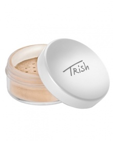This 100% natural, long-wearing loose mineral powder gives buildable coverage with the benefit of sun protection while it evens out and brightens skin's tone.* Can be used as a primary foundation or for touch-ups.* Can be applied wet or dry* Ideal for all skin typesDirections: After removing the seal, close the top of the powder and tap upside down to release the perfect dose of powder.Using your Trish foundation brush for a sheer natural finish or a Professional Sponge for more concentrated coverage apply first where the most coverage is needed. When using a brush for application, press and sweep for the most natural finish. When applying with the Professional Sponge, dip and roll the sponge into the powder and press and roll onto the skin.Trish Tip: Dampen your professional sponge or brush to apply powder for additional spot coverage. This 100% natural, long-wearing loose mineral powder gives buildable coverage with the benefit of sun protection while it evens out and brightens skin's tone.* Can be used as a primary foundation or for touch-ups.* Can be applied wet or dry* Ideal for all skin typesDirections: After removing the seal, close the top of the powder and tap upside down to release the perfect dose of powder.Using your Trish foundation brush for a sheer natural finish or a Professional Sponge for more concentrated coverage apply first where the most coverage is needed. When using a brush for application, press and sweep for the most natural finish. When applying with the Professional Sponge, dip and roll the sponge into the powder and press and roll onto the skin.Trish Tip: Dampen your professional sponge or brush to apply powder for additional spot coverage.