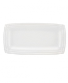 Serve grilled cheese and BLTs on the Wickford sandwich tray and tie in timeless sophistication with every meal. Versatile white porcelain in a contemporary shape is embossed at the rim with knotted ropes by kate spade new york. Serve grilled cheese and BLTs on the Wickford sandwich tray and tie in timeless sophistication with every meal. Versatile white porcelain in a contemporary shape is embossed at the rim with knotted ropes by kate spade new york.